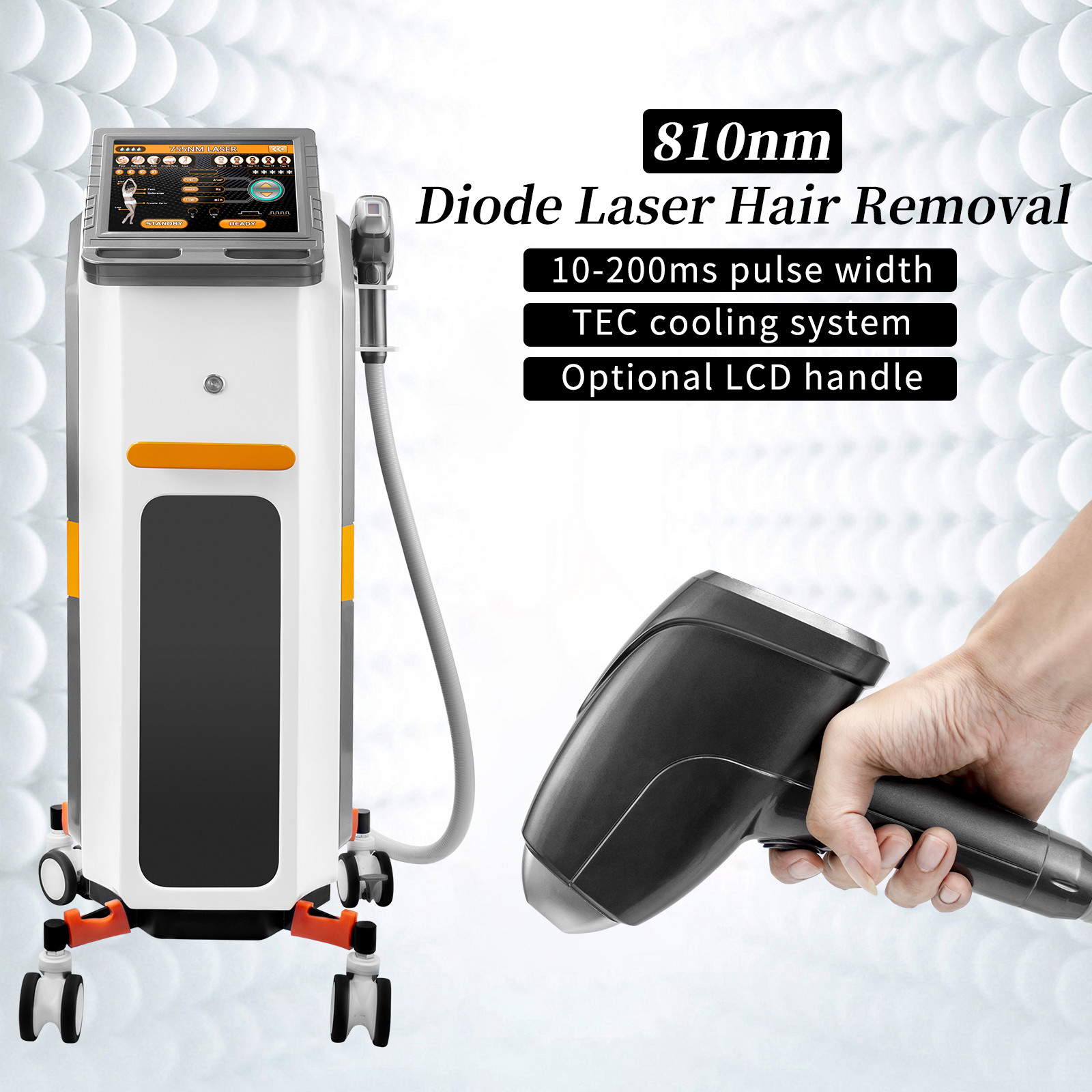 Fast Diode Laser Hair Removal Machine Triple Wave 810nm Skin Rejuvenation 2000w