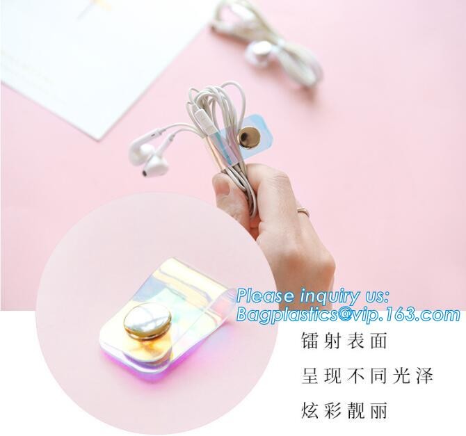 Plastic Bag OEM Custom PVC Loop Handle Image Printed Plastic Shopping Bag,Promotional Clear Waterproof Plastic Cosmetic
