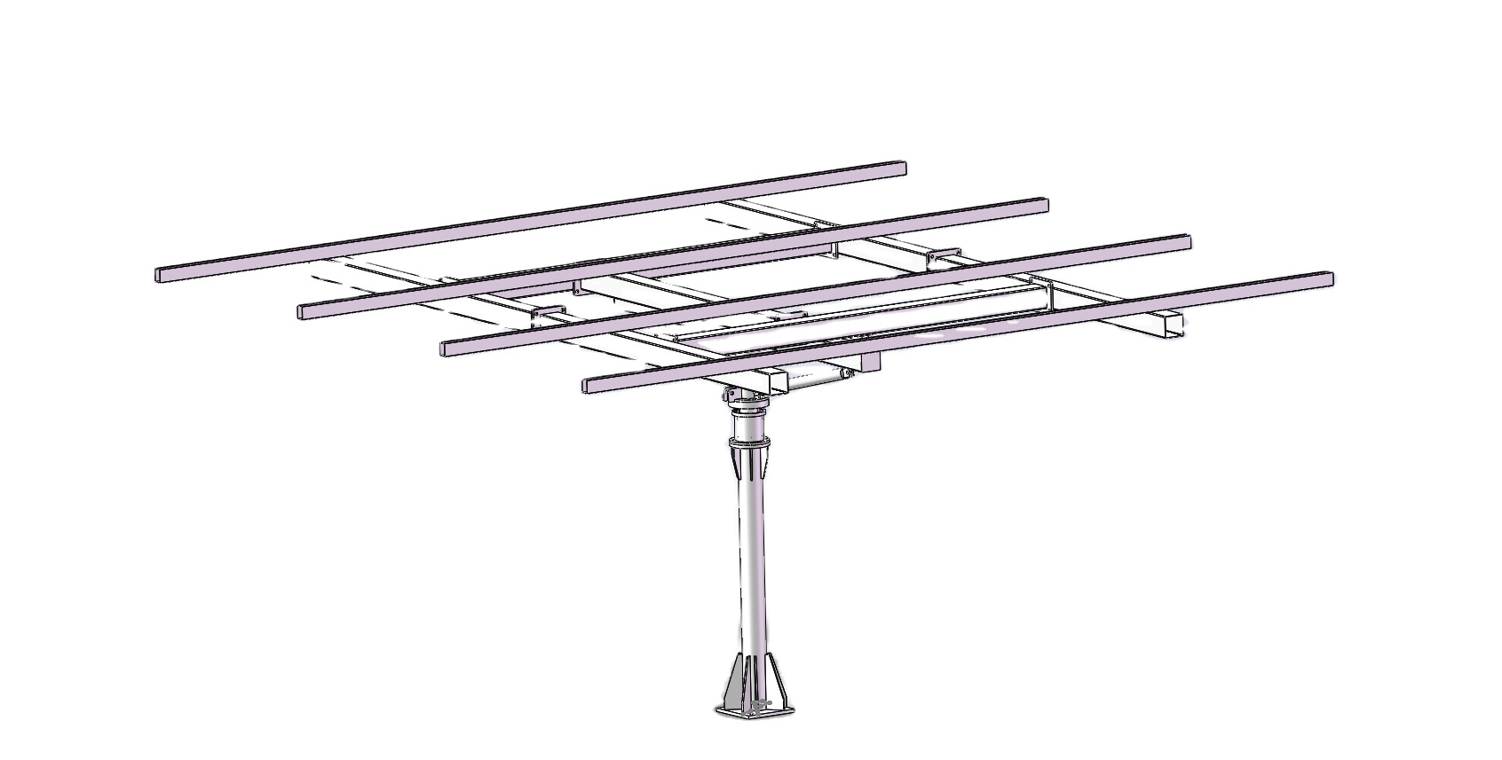 3kw Two Axis All Key Components Solar Panel Tracking System Dual Axis Completed Solar tracker Systems