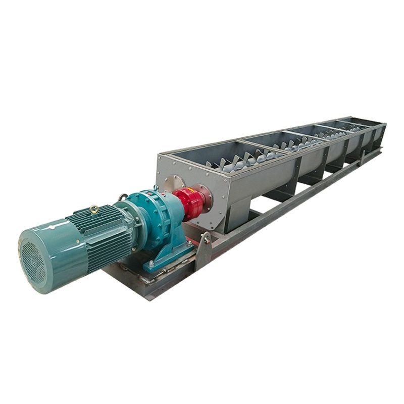 U-Shaped Sludge Pipe Conveyor Granules Grain Feeding Machine Screw Auger Conveyor