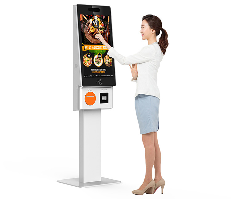24 / 32 Inch Touch Screen Self Service Payment Ordering Kiosk For Fast Food McDonald'S
