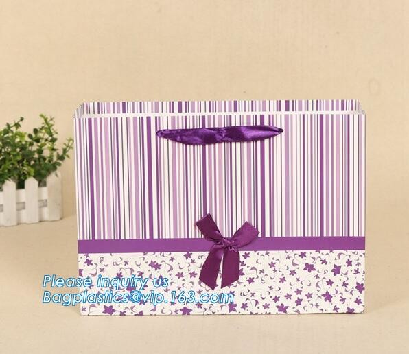 Luxury Paper Gift Carrier Shopping Bag Party Bag with Handles,printed paper carrier bag for apparel shopping bag, bageas