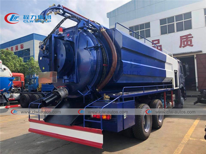 Right Hand Drive Sinotruk Howo 16000L Vacuum Septic Truck