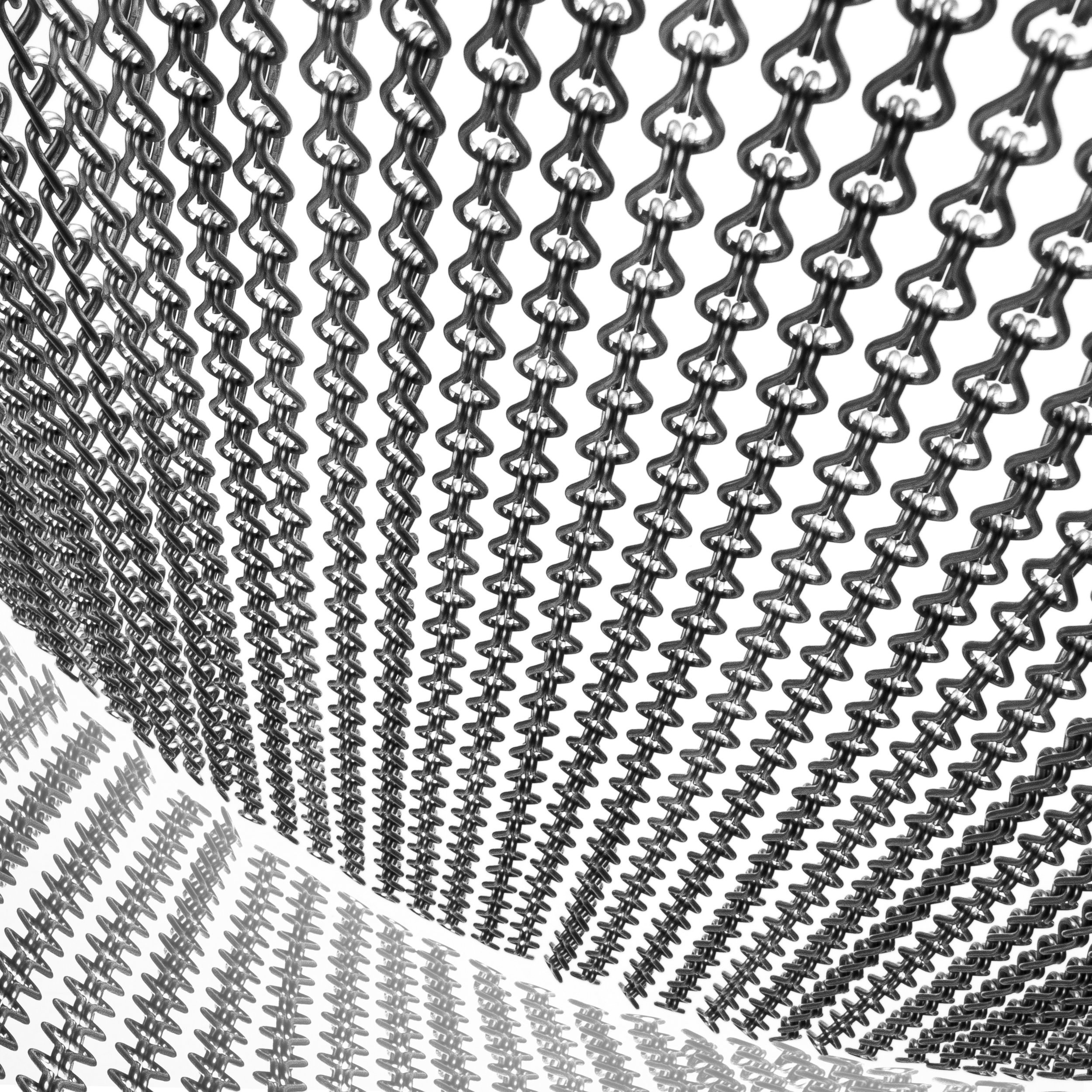 Wall Interior Partition Metal Mesh Curtain 1mm-100mm Lightweight Fireproof