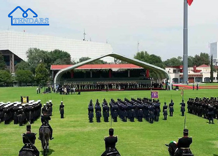 Outdoor Large Aluminium Event Curve Tents For Trade Show,Temporary Storage ,Awning Etc
