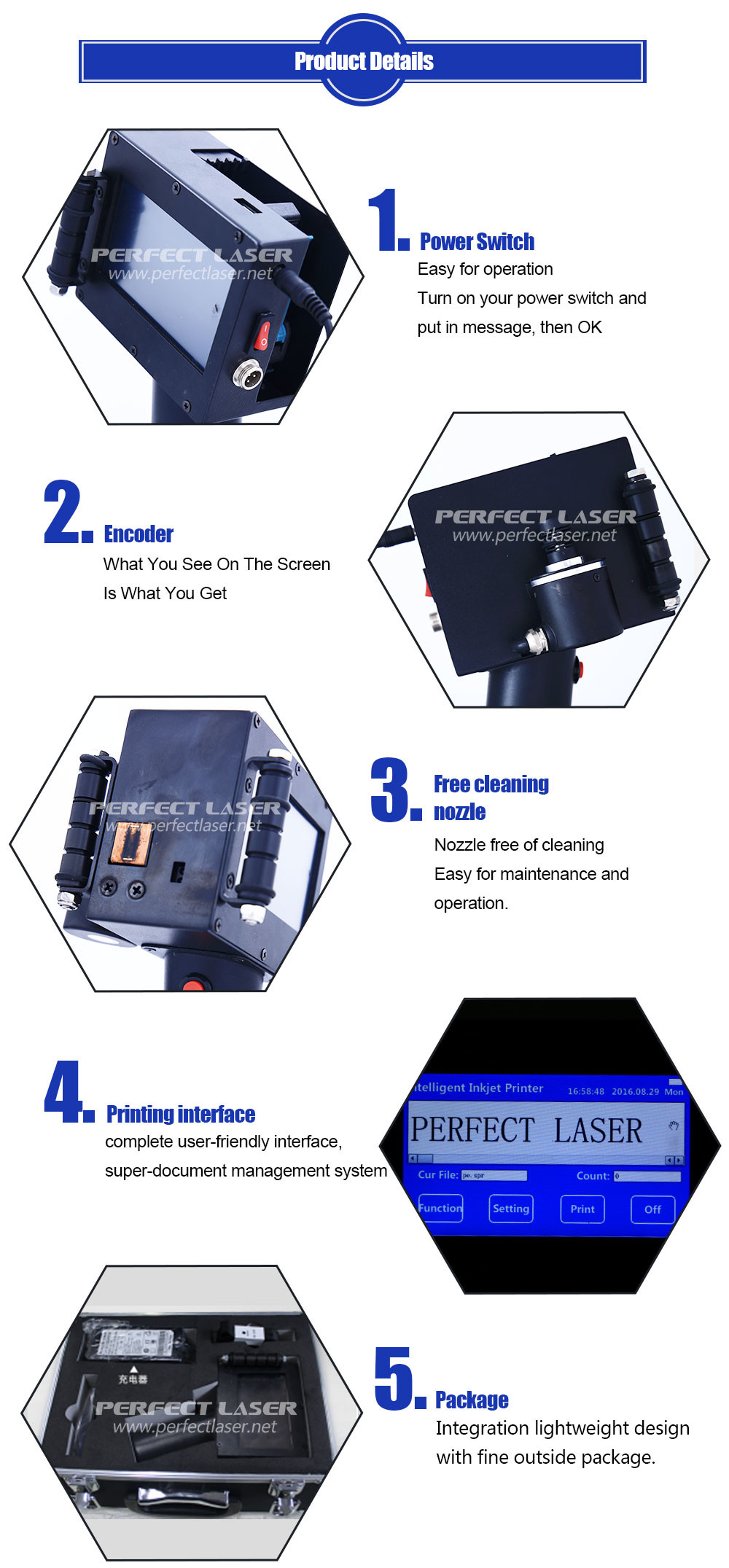 Portable Expiry Date Bar Code Mini Industrial Inkjet Printing Machine Handheld Logo Label Inkjet Printer Price