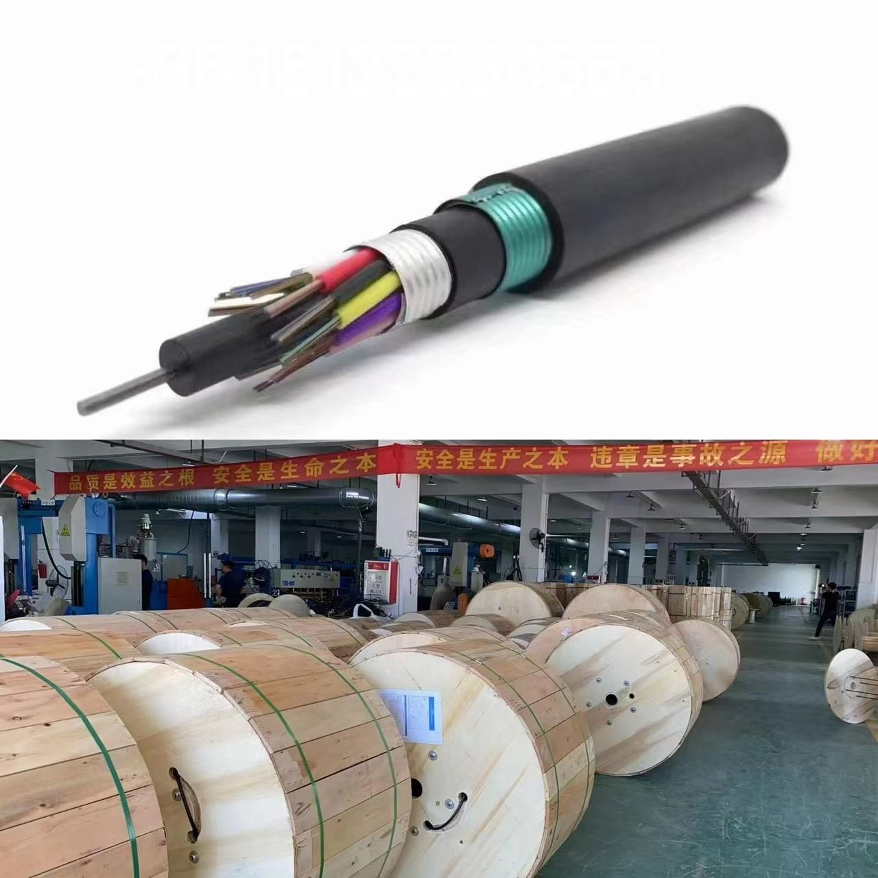 Underground Double Sheath GYTS53 Factory Fiber Optic Cable Gyta53 Fiber Cable