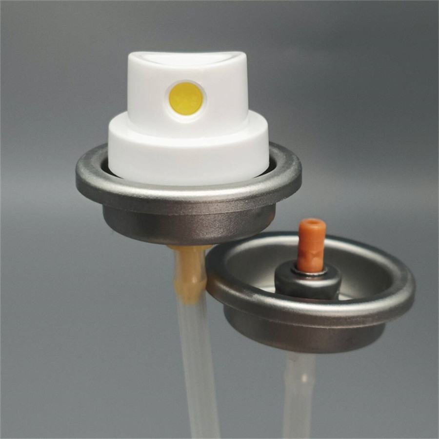 Clog Resistant Hair Sheen Aerosol Valve For Consistent Performance
