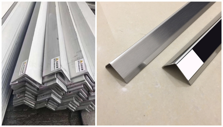 AISI 304 Bright Surface Stainless Steel Angle Bar TP304 SS Angle Bar