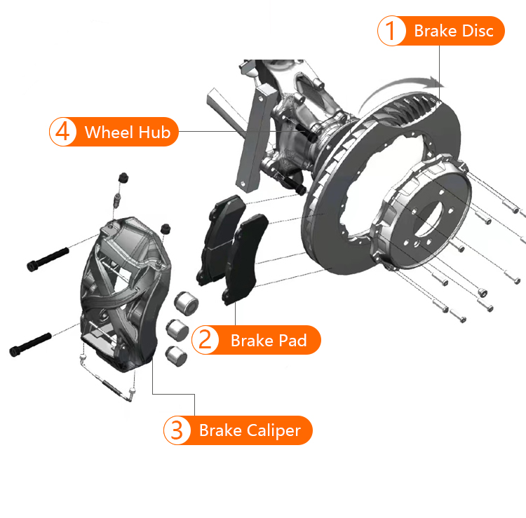D822 Front Ceramic Brake Pads To-yota Corolla Yaris Prius Echo