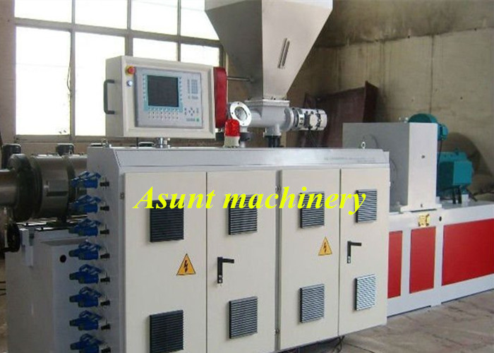 PVC Plastic Profile Production Line Wood Plastic Extruder Line 400-600kg/H