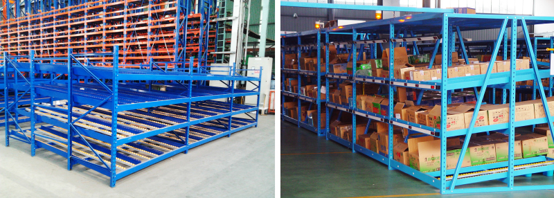 Carton Flow Racking Roller Rack  Gravity Roller Racking Roller Conveyor Racks