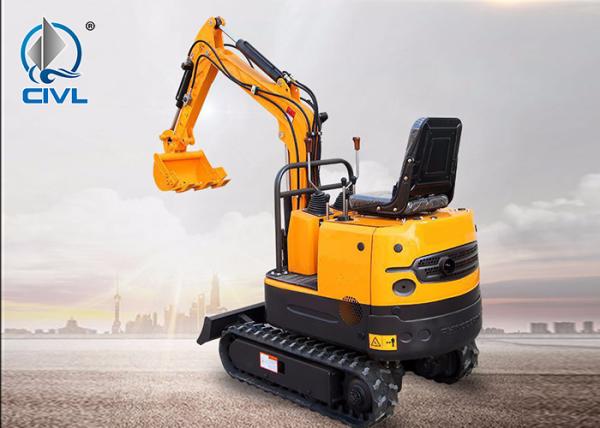 Mini 8.6kw Engine Excavator / 1 Ton Crawler Tailless Excavator Orchard Micro