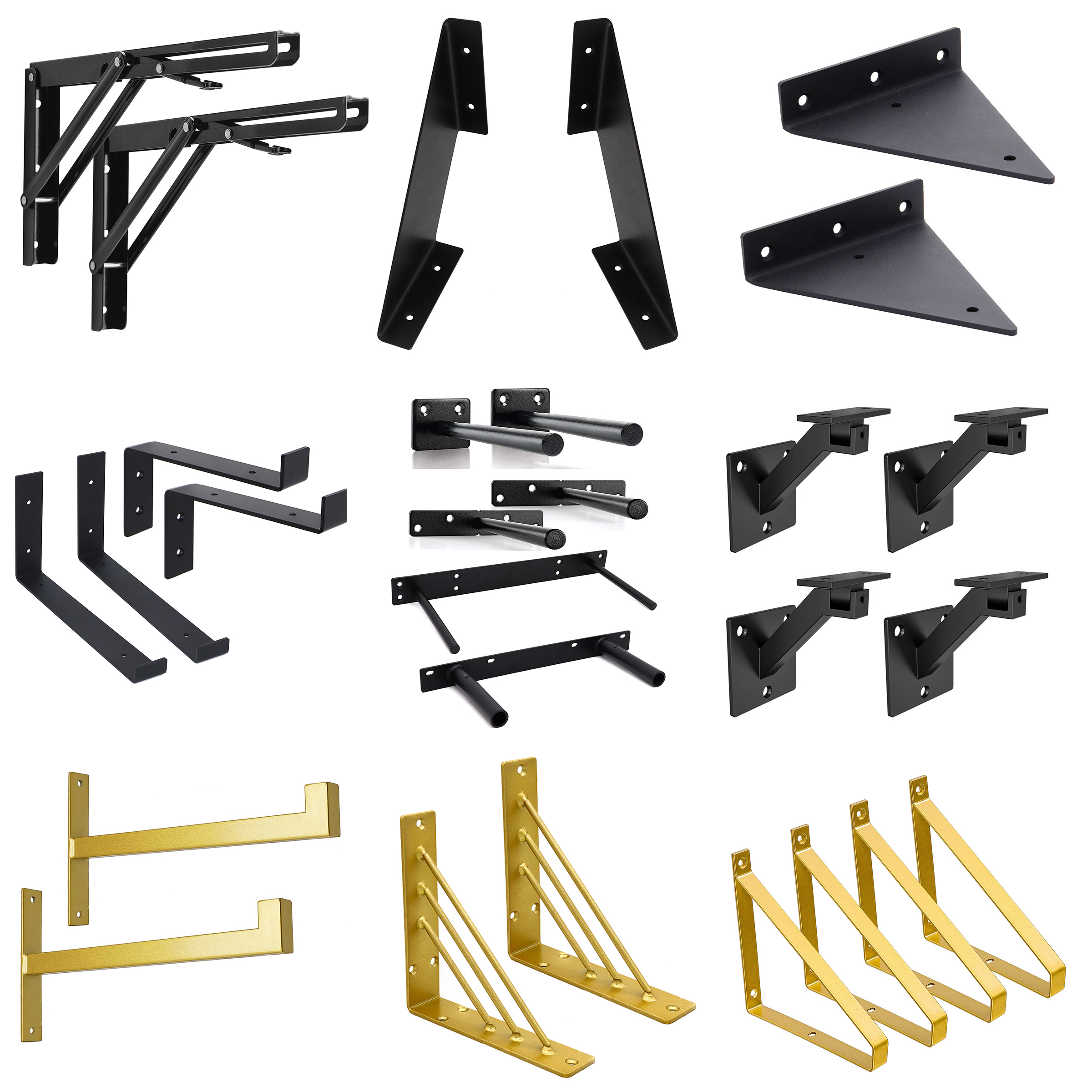 Three-way Support Customize Metal Base Four-way Support for Structure Other in Black