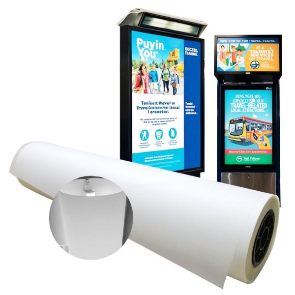 Quality Waterproof Front Print Backlit Film 210 Microns PET Film For Advertisement Poster for sale