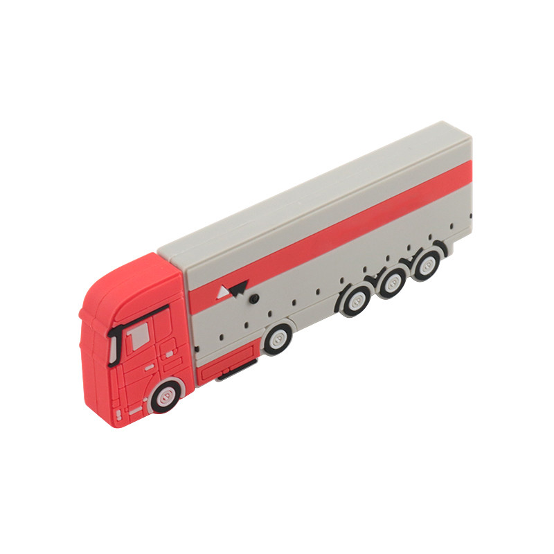 PVC Or Silicone Custom USB Flash Drives Bus Shape With Data Preload