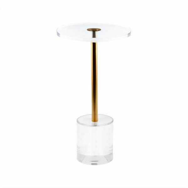 Clear Acrylic Coffee Table Modern Furniture Acrylic And Stainless Steel Accent