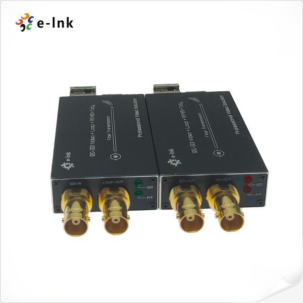 Mini 12G-SDI to Fiber Converter with Tally and RS485 Supports hot swapping and