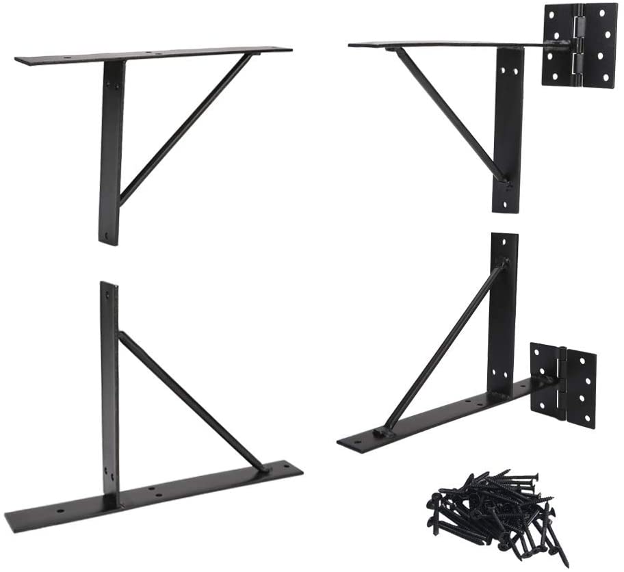 No-Sag EasyGate Bracket Kit Strong Corner Brace and Hinge for Iron Gate Customized