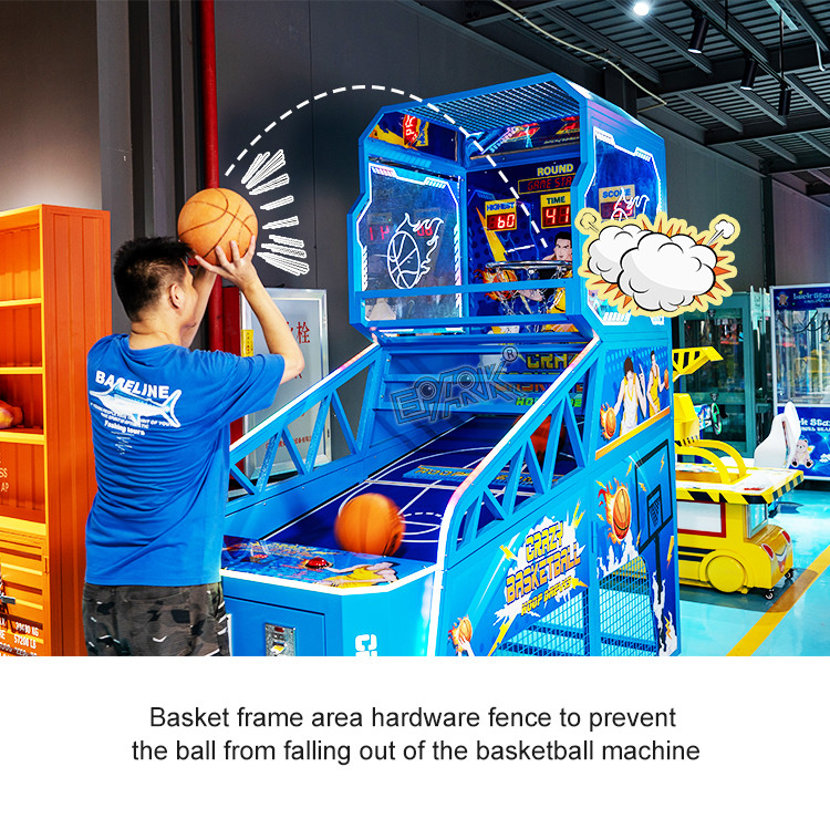 Adult Indoor Electronic Arcade Basketball Games Machines Coin Operated Competition Basketball Machine