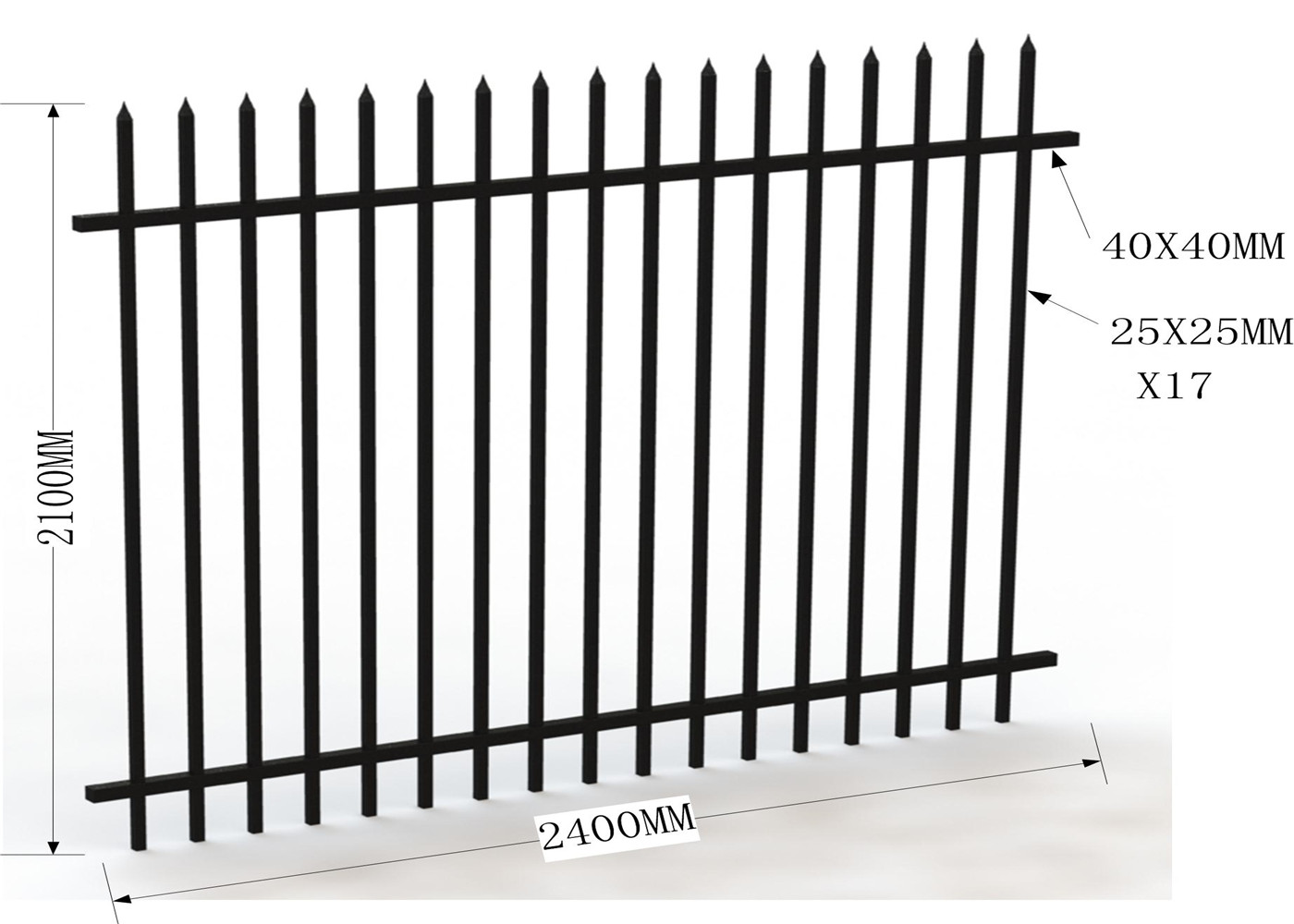 HERCULES fence panels 2100mm*2400mmm /1800mm *2350mm garrison panels with sliding gates
