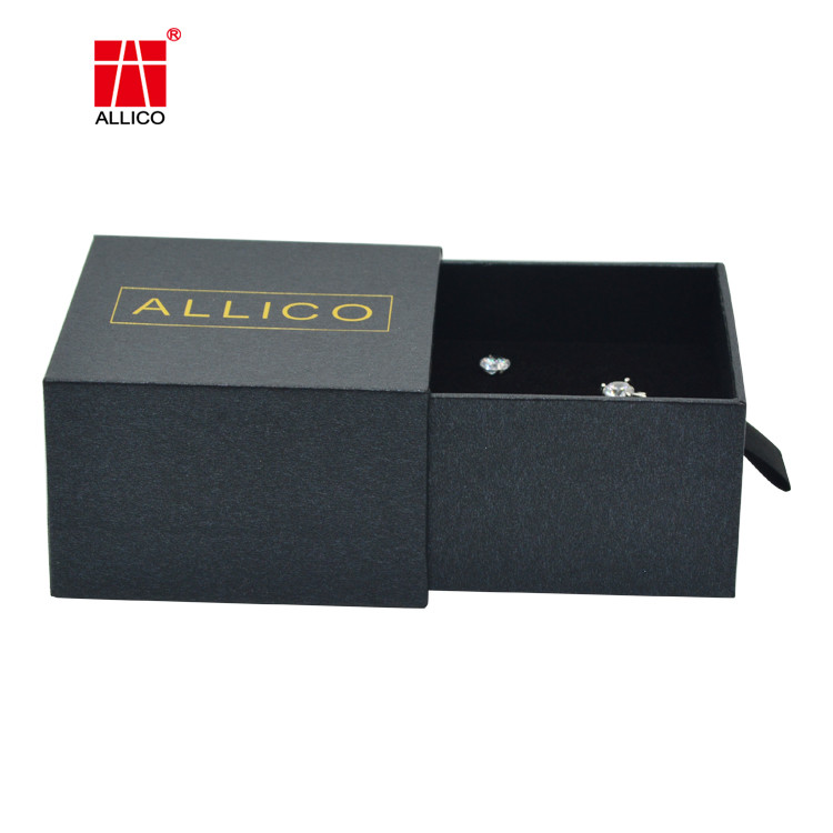 SGS 50cm Necklace Cardboard Sliding Drawer Gift Boxes CMYK Printed