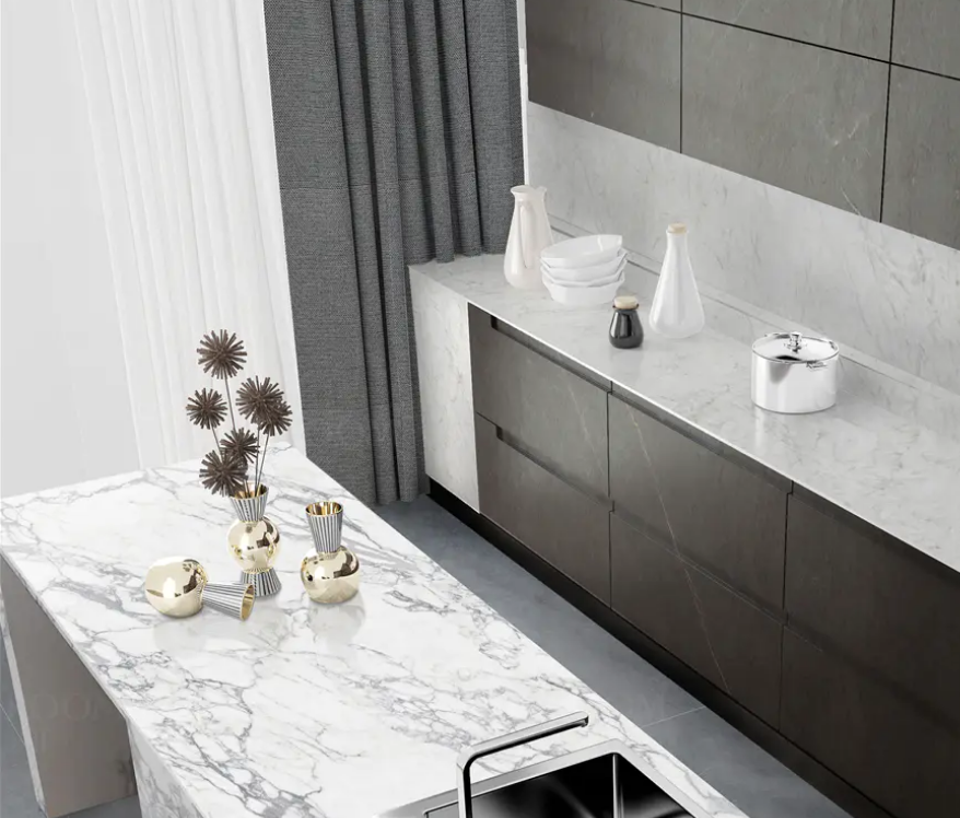Interior Tiles Add a Touch of Luxury with Black and White Stone Cut Wall Tiles