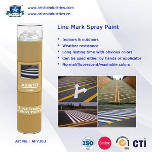  Acrylic Aerosol Line Mark Floor / Road Marking Spray Painting 750ml Weather Resistance Manufactures