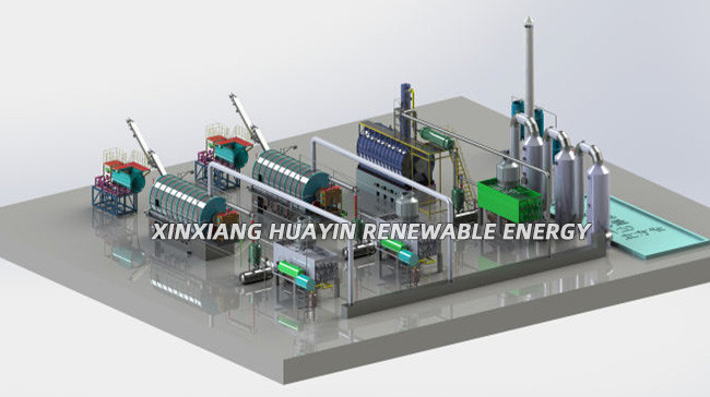 Huayin Recycle To Petrol And Diesel From Plastic Waste batch type