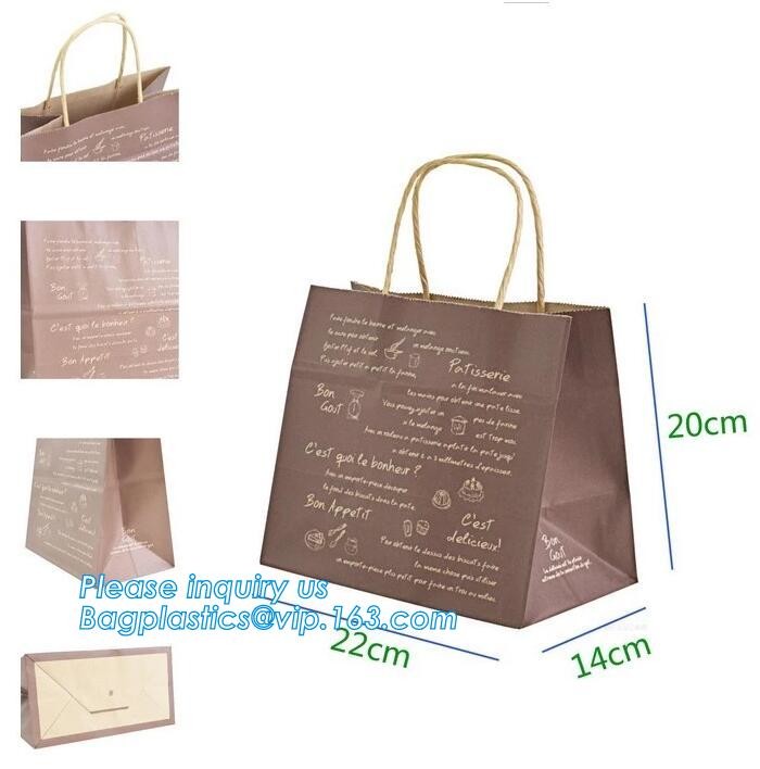 Customized Luxury Eco Retail Packaging , Gift Paper Bag Packaging