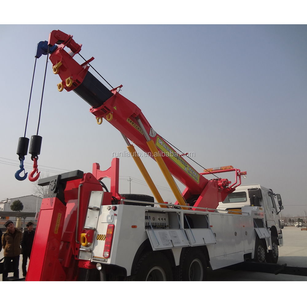 SINOTRUK HOWO 40 Tons Rotator Tow Truck 8x4 Heavy Duty Roadside Assistance