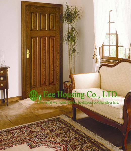 Wood Color Superior durability fiberglass SMC door For Villas/Apartment, 8 feet