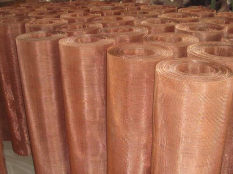 99.99% Knitting Woven Copper Mesh Flexible And Fine Red Wire