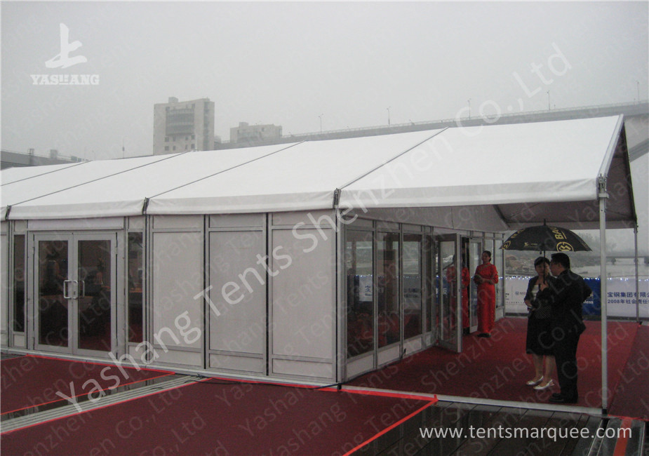 20M by 20M Aluminum Profile Outdoor Event Tent with Transparent Glass Wall