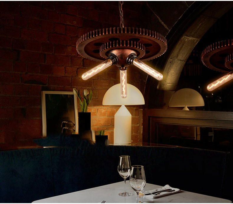 Loft Retro Pendant Lamp Industrial Iron Chandelier Personality UFO Pendant Lamp（WH-VP-245)