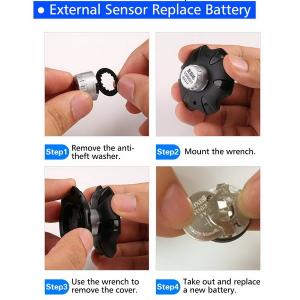 Solar Tire Pressure TPMS Monitoring system Sensor for 6 wheels Caravan Car with