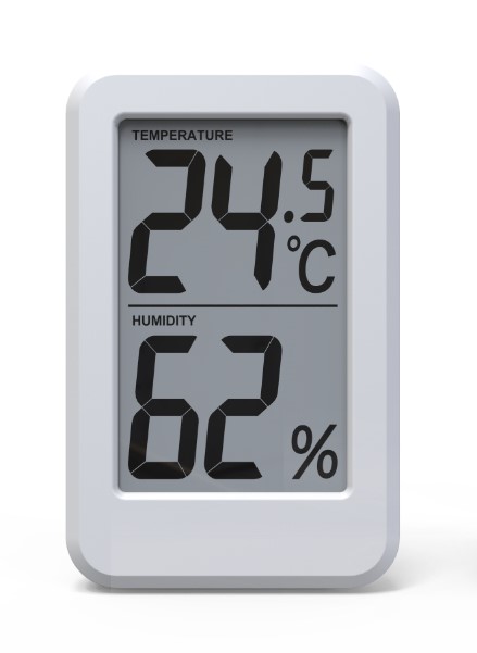 LCD Display Indoor Wifi Thermometer Hygrometer For Household ABS Material