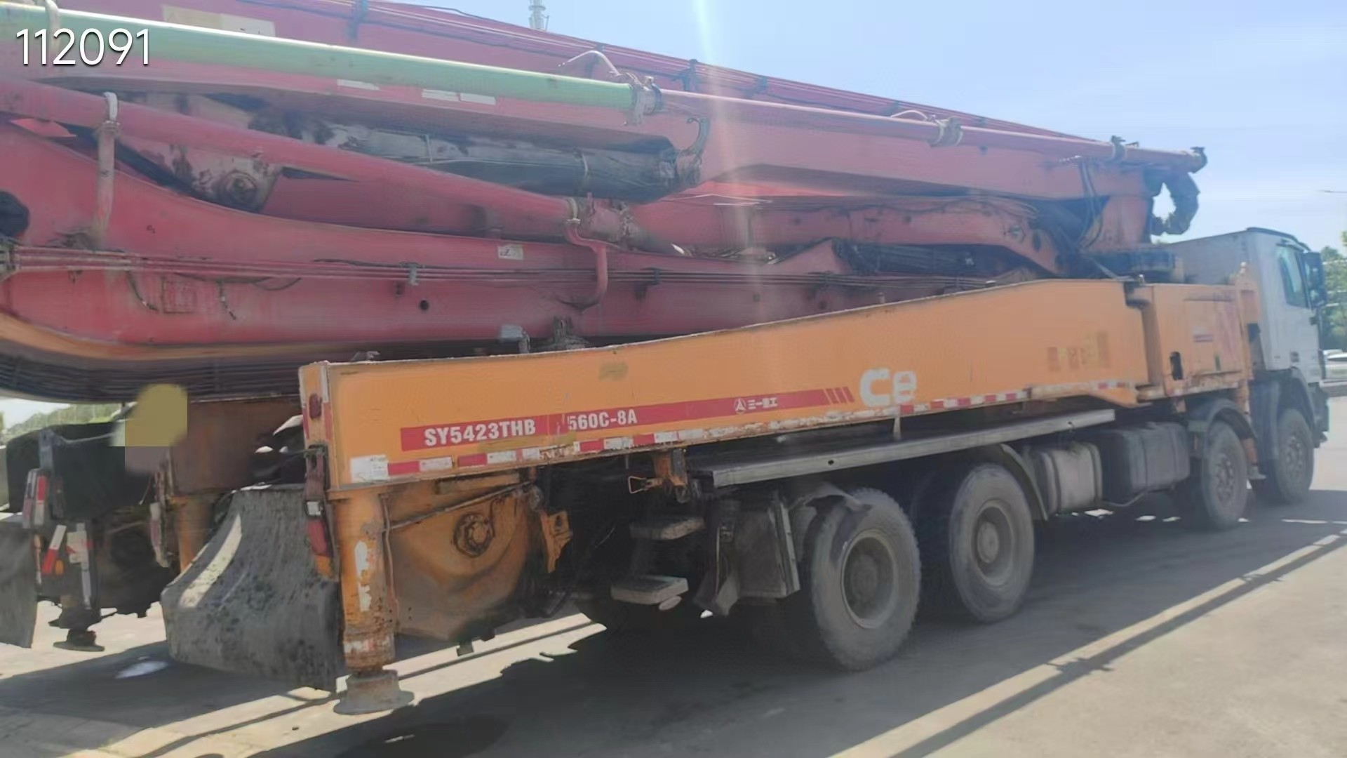 2014 Refurbished SANY 38m Concrete Pump Truck Precision Power Performance for Construction Efficiency