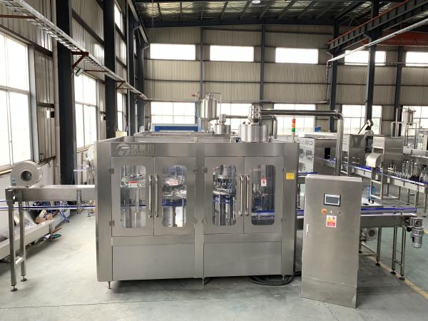 Rotary / Gravity Apple Juice Filling Machine Glass Bottle Hot Filling Line 24