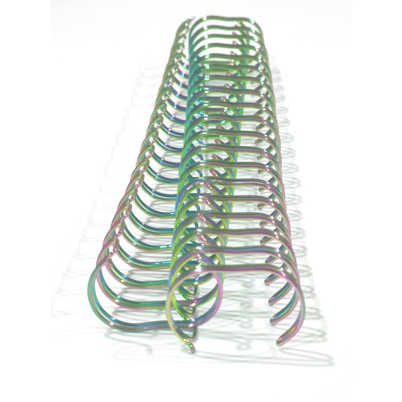 Rainbow Metal Spiral Coil , Electroplating Book Binding Wires