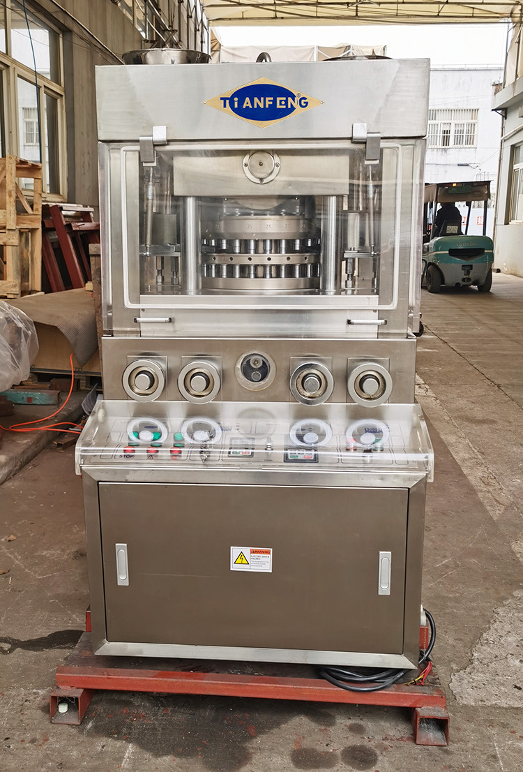 4 Pole Rotary Tablet Press Salt Cube Block Press Machine 69000pcs/H