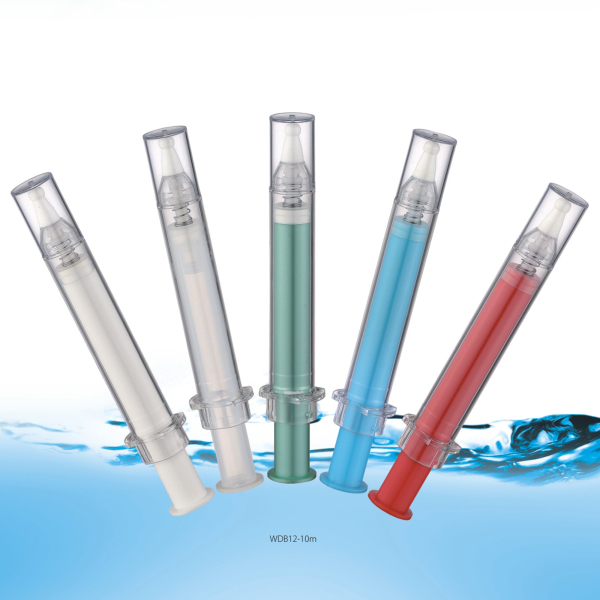 10ml Capacity Printing Syringe Bottle Airless Bottle Empty Cosmetic/Eye Cream Bottle