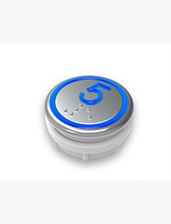 Round Shape SUNH Lift Elevator Parts Braille Elevator Buttons With PCB Board