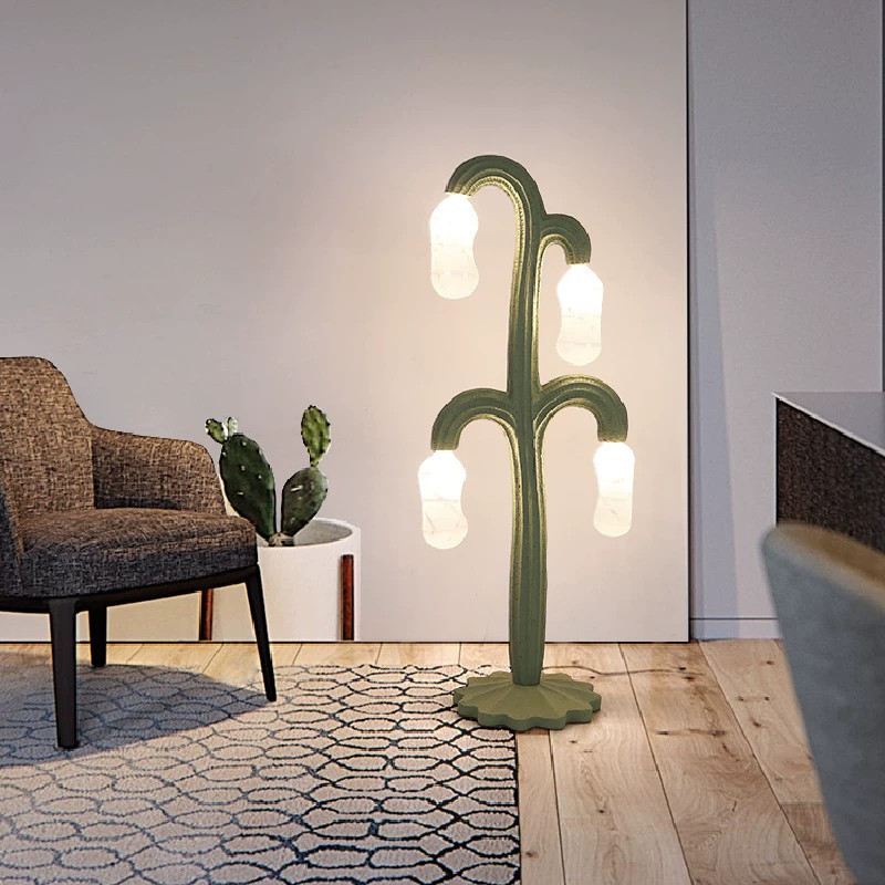 D38 X H140CM Cactus Green LED Floor Lamp For Living Room Bedroom Hotel