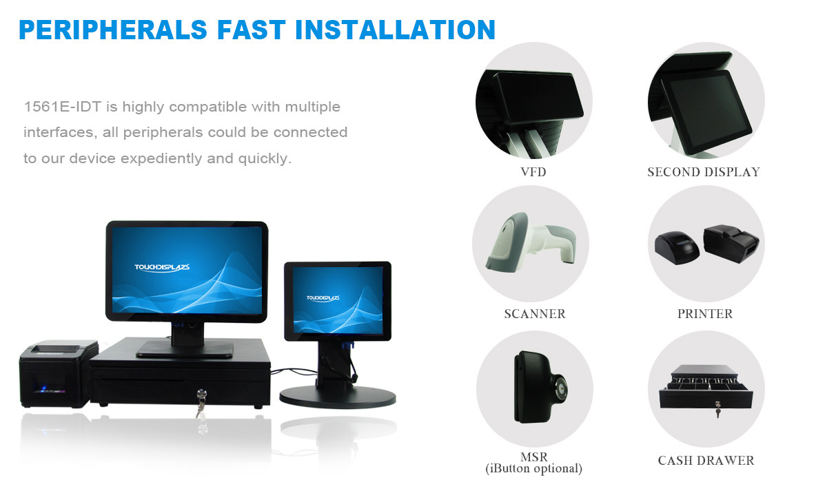 Projected Capacitive All In One Touch POS