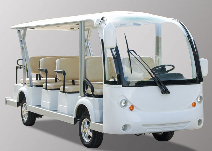 14 Seats 48V Trojan Battery Motor 72V 7.5KW Electric Sightseeing Bus