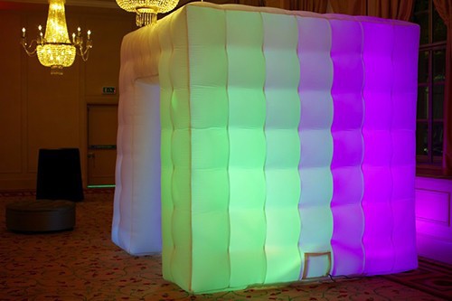 Hot Cube Tent Lighting Inflatable Photo Booth with LED Light