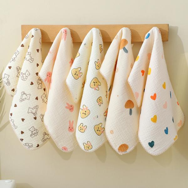 Animal Print 100% Cotton Custom Cartoon Printed Woven Baby Kids Small Mini Face