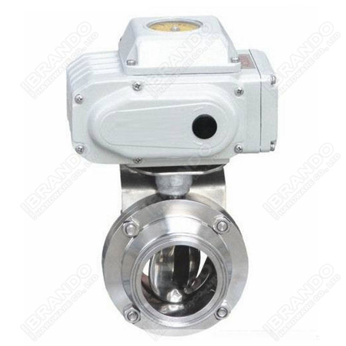 3 Piece Stainless Steel 304 Ball Valve With Electric Actuator 24V 220V 13