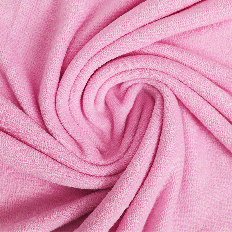 Wholesale Organic 95% Bamboo 5%Spandex Fleece Fabric Pad Fleece Black Baby Clothing Fleece